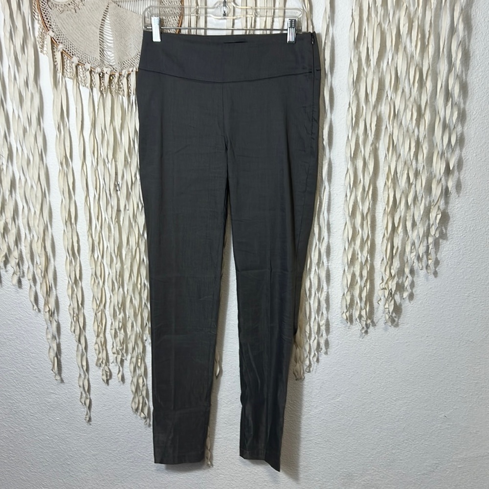 Sarah Pacini Silver/Taupe Metallic Dress Pant Size 1(6/8)